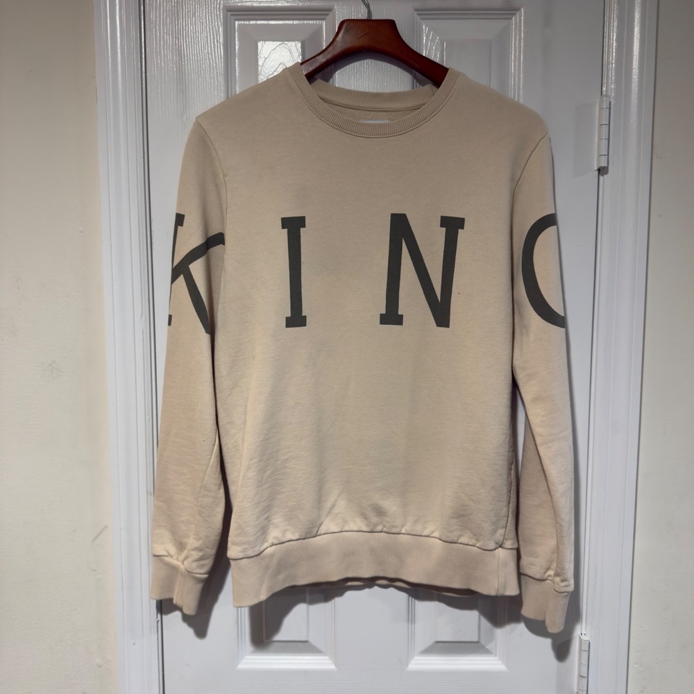 King Apparel London Leyton Sweatshirt Cement Beige Size‎ M